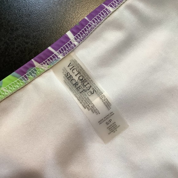 Victoria’s Secret Pastel Rainbow Bikini Bottoms Clear Lucite Ruched Side Panels - Picture 9 of 10